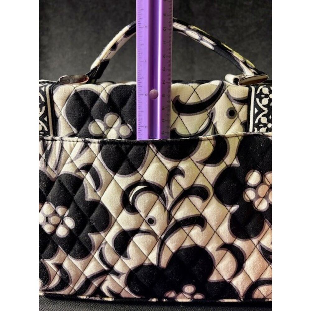 Vera Bradley Julia Satchel in Night & Day w/ Crossbody Strap Black and White NEW - Picture 9 of 11